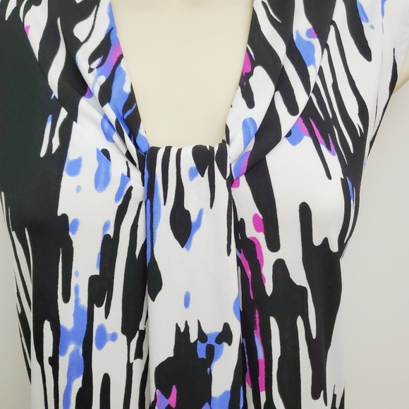 Dana Buchman Front Knot V Neck Sleeveless Size M - Picture 3 of 6